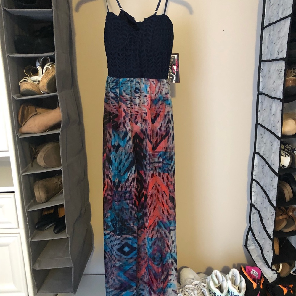 NWT Printed Maxi Dress